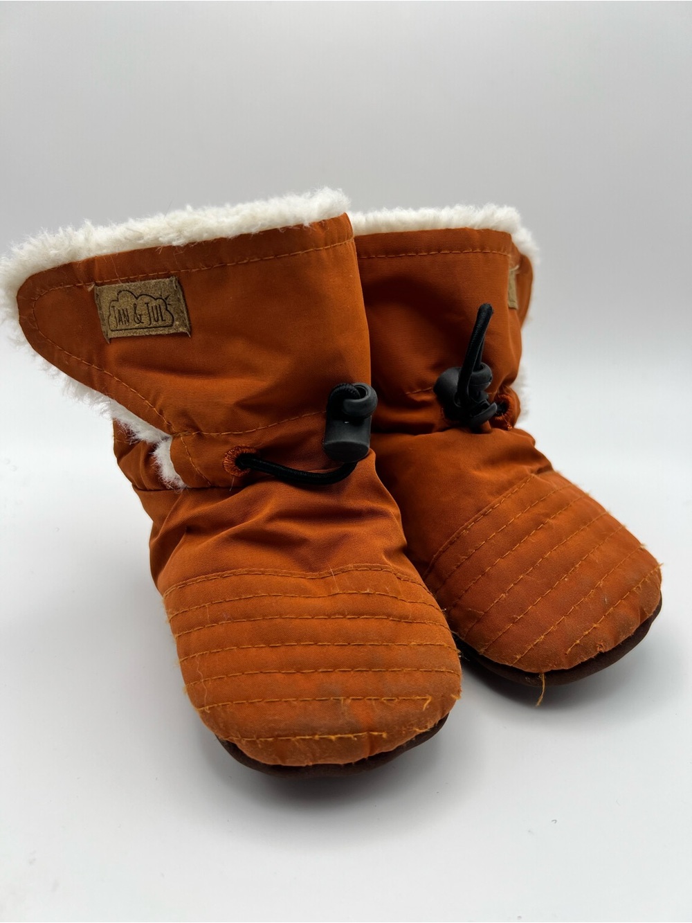 Jan and Jul Infant Cozy Winter Booties - Burnt Orange Small 3-12 Months